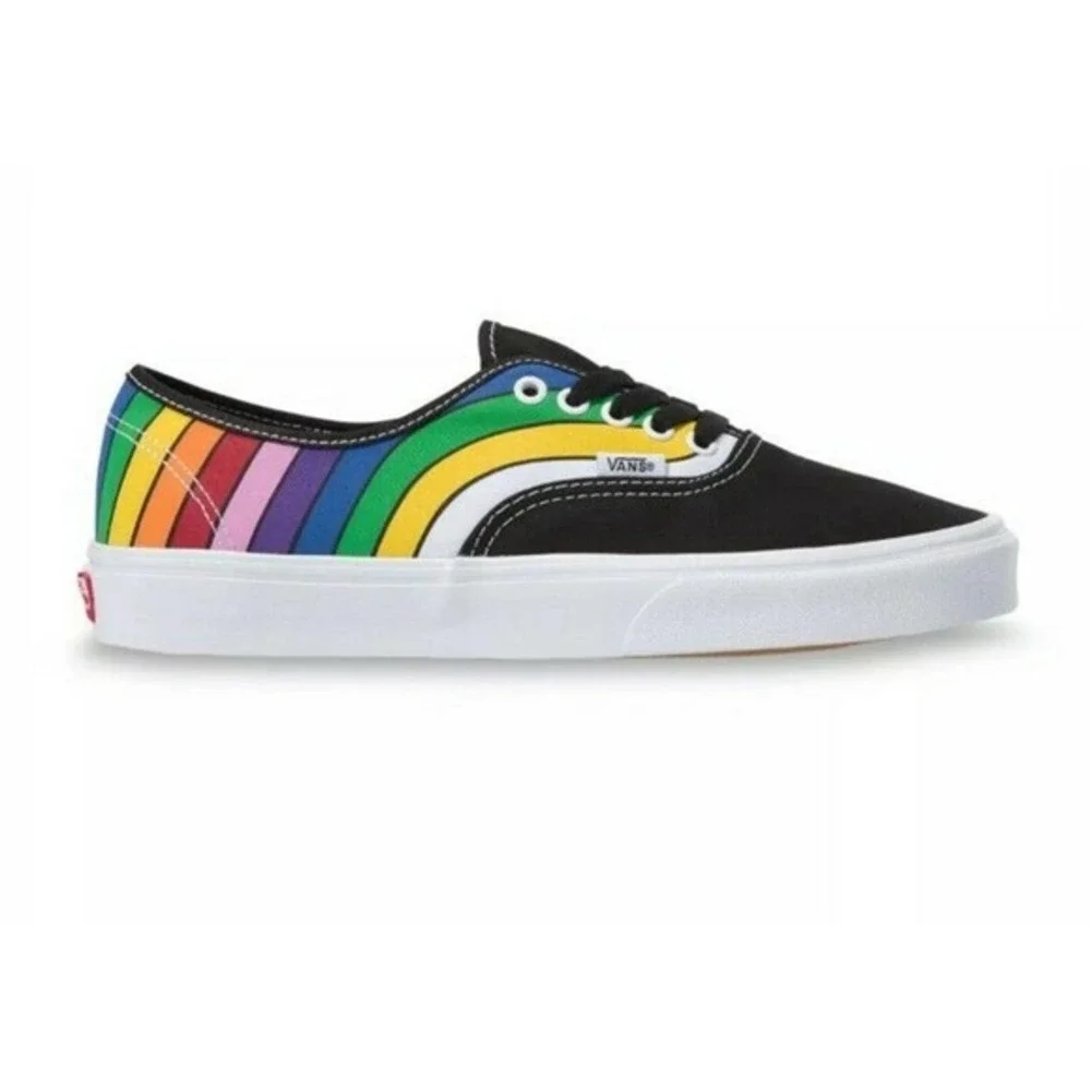 VANS Refract Authentic Rainbow Skate Shoe Mens Size 10/‎ Womens 11.5
